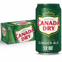 Canada Dry Ginger Ale Caffeine Free Soda Cans 12 pk / 12 fl oz