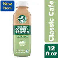 Starbucks® Coffee & Protein Classic Cafe Iced Coffee Bottle 12 fl oz