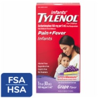 Infants' Tylenol Acetaminophen Liquid Medicine, Grape 1 fl oz