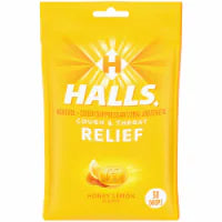 Halls Relief Honey Lemon Cough Drops