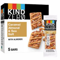 KIND ZERO Caramel Almond & Sea Salt Nut Bars 5 ct