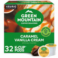 Green Mountain Coffee Roasters Caramel Vanilla Cream Light Roast K-Cup Coffee Pods 32 ct