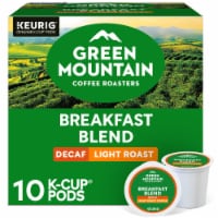 Green Mountain Coffee Roasters Breakfast Blend Decaf Light Roast K-Cup Coffee Pods 10 ct