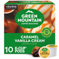 Green Mountain Coffee Roasters Caramel Vanilla Cream Light Roast K-Cup Coffee Pods 10 ct