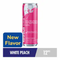 Red Bull Peach Edition Energy Drink White Peach Can 12 fl oz