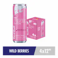 Red Bull Pink Edition Wild Berries Energy Drink Multipack Cans 4 pk / 12 fl oz