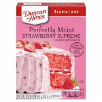 Duncan Hines Signature Perfectly Moist Strawberry Supreme Cake Mix 15.250 OZ