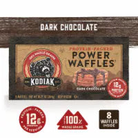 Kodiak Protein-Packed Dark Chocolate Frozen Power Waffles® 8 ct / 10.72 oz
