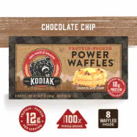 Kodiak Protein-Packed Chocolate Chip Frozen Power Waffles® with 12g Protein 8 ct / 10.72 oz