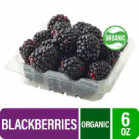 Fresh Organic Blackberries 6 oz