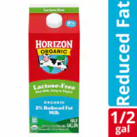 Horizon Organic Lactose Free 2% Reduced Fat Milk Half Gallon