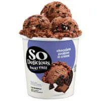 So Delicious Dairy Free Vegan Chocolate Cookies N’ Cream Cashew Milk Frozen Dessert Pint