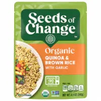 Seeds of Change Organic Quinoa & Brown Rice with Garlic, Organic Food, 8.5 oz Pouch