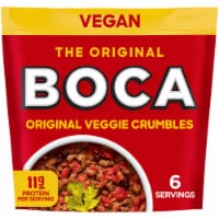 Boca Original Vegan Veggie Crumbles, Bag 12 OZ