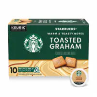 STARBUCKS Toasted Graham Flavored Coffee Roast Coffee Pods 3.3 OZ 10 pods