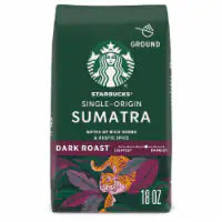 STARBUCKS Sumatra Dark Roast Ground Coffee 1.125 LB