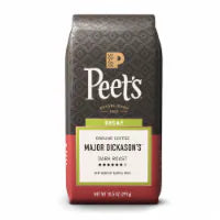 Peet's Coffee, Decaffeinated Major Dickason's Blend Dark Roast Ground Coffee - 10.5oz Bag