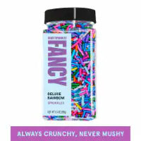 Fancy Sprinkles® Crunchy Jimmies® Deluxe Rainbow Dessert Sprinkles 3.4 oz