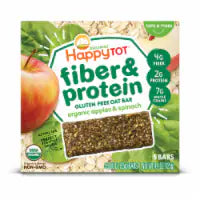 Happy Tot® Organics Fiber & Protein Apples & Spinach Oat Bars Snack 5 ct / 0.88 oz
