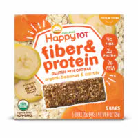 Happy Tot® Fiber & Protein Bananas & Carrots Oat Bars 5 ct / 0.88 oz