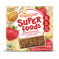 Happy Tot® Organics Super Foods Bananas, Strawberries & Sunflower Butter Gluten Free Oat Bar Snacks 5 ct / 0.88 oz