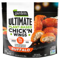Gardein Ultimate Plant-Based Buffalo Chick'n Wings, Frozen Meat Alternative 14.800 OZ
