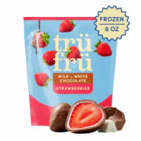 Tru Fru Fresh Frozen Strawberries in Milk & White Chocolate 8.0 OZ