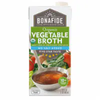 Bonafide Provisions® Organic No Salt Added Vegetable Broth 32 fl oz