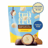 Tru Fru Frozen Bananas in Dark Chocolate & Peanut Butter 18 oz