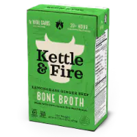 Kettle & Fire Lemongrass Ginger Beef Bone Broth 16.9oz