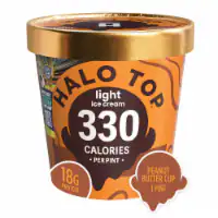 Halo Top Peanut Butter Cup Light Ice Cream 1 Pint