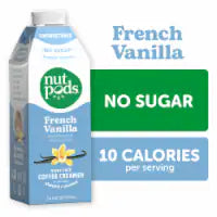 nutpods® Unsweetened French Vanilla Coffee Creamer, Dairy-Free 25.4 fl oz