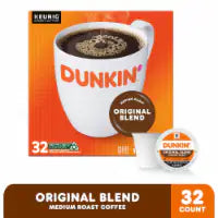 Dunkin’ Original Blend Medium Roast Coffee, K-Cup Pods 32 count