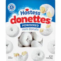 Hostess Donettes 10 Ounce Powdered Sugar BD FSH Each 10 Ounces