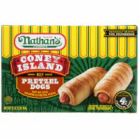 Nathan's® Famous Coney Island Frozen Beef Pretzel Dogs 16 oz