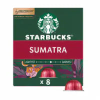 Starbucks® by Nespresso Coffee Pods for Vertuo Machines Sumatra Dark Roast 3.35 OZ 8 pods