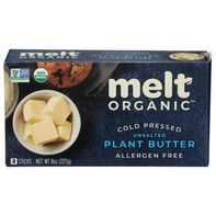 Melt Organic Unsalted Cold Pressed Plant Butter 8oz