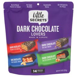 Little Secrets Dark Chocolate Lovers Variety Pack Chocolate Bars 7.8 oz