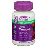 Smarty Pants Organic Toddler Complete Multivitamin 60 ct