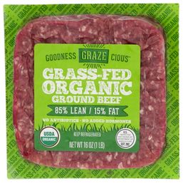 Goodness Grazecious Organic Grass-Fed 85% Lean Fresh Ground Beef 16 oz