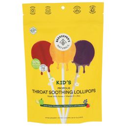 Beekeepers Kids Propolis Throat Soother Pops 15 ct