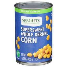 Sprouts No Salt Added Canned Sweet Whole Kernel Corn 15.25 oz can