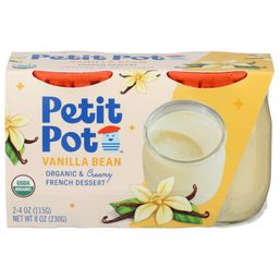Petit Pot Organic Vanilla French Pudding 2 Pack 4 oz • 2 x 4 oz