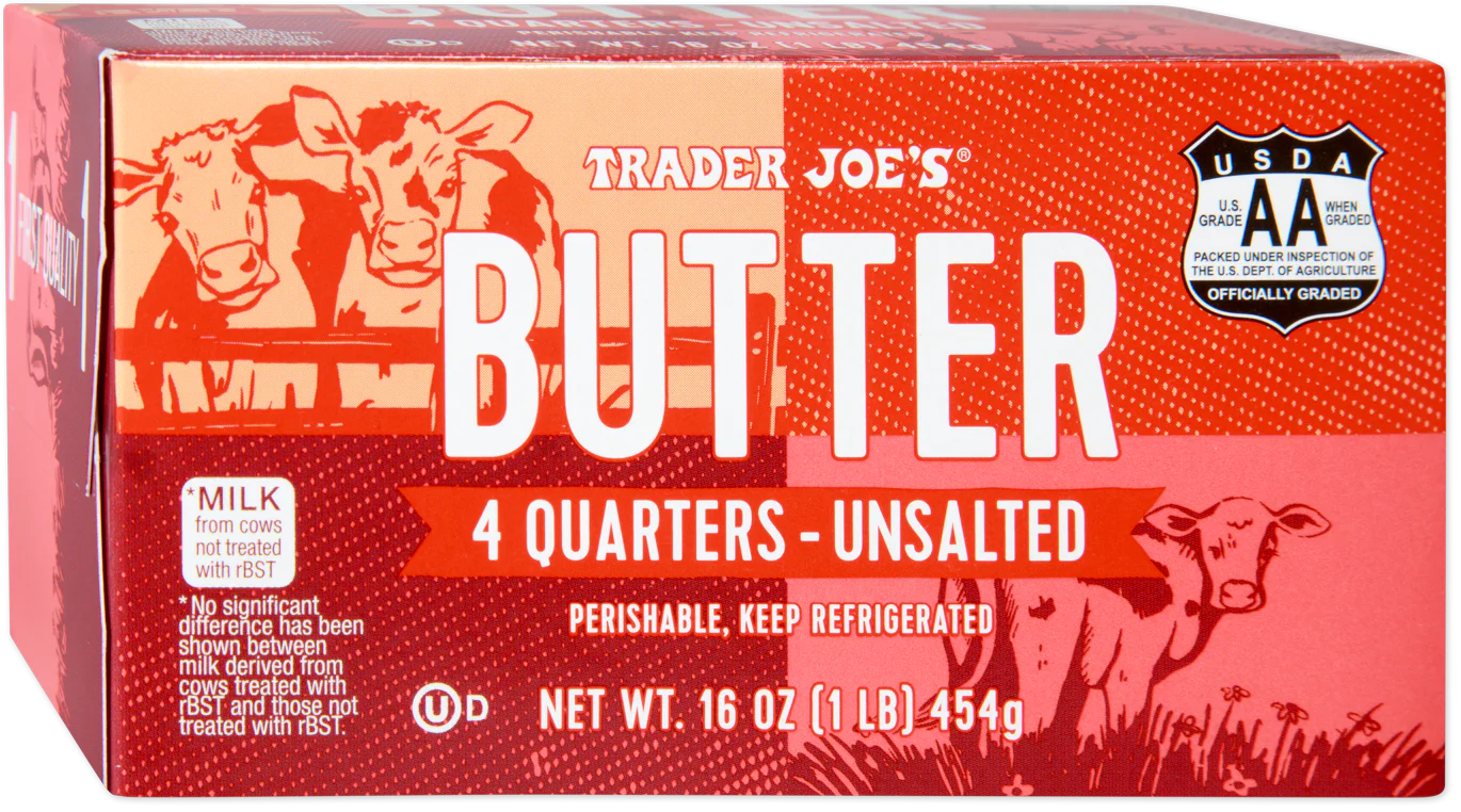 Butter Quarters, Unsalted 16 Oz