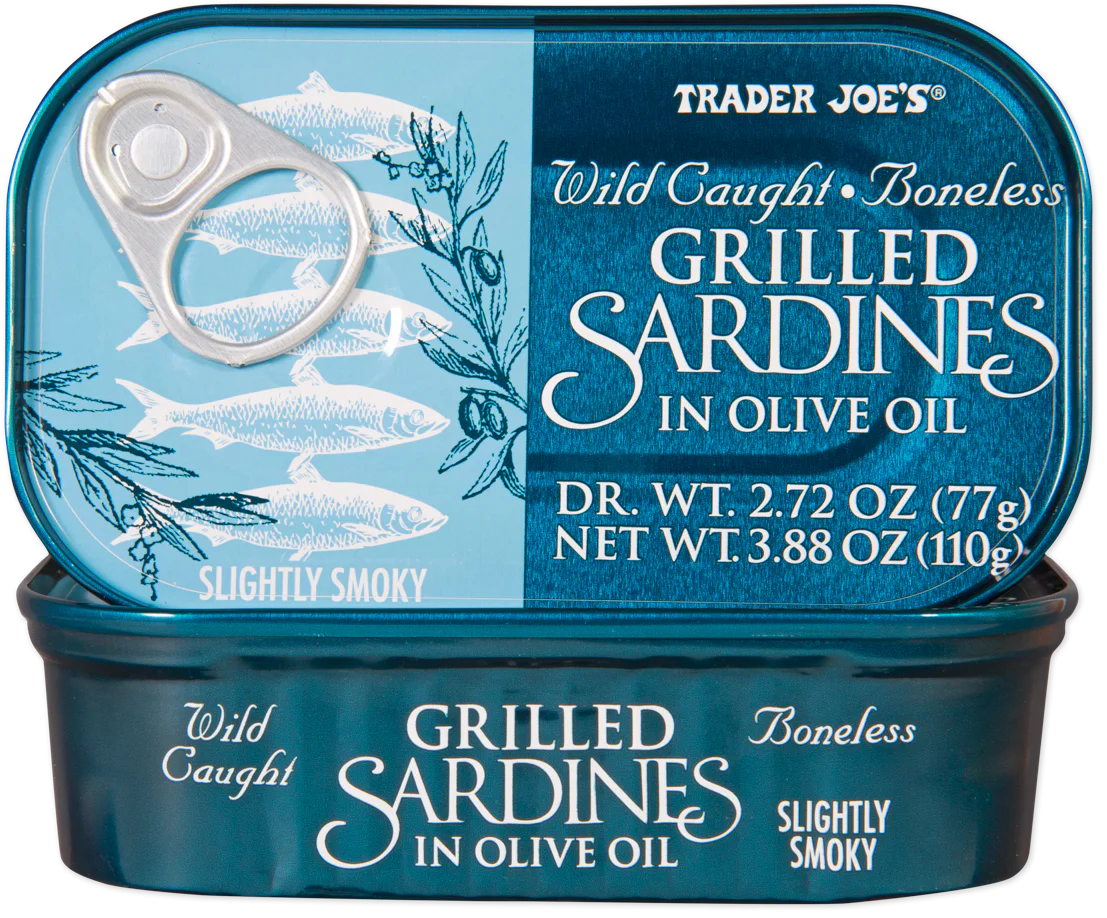 Wild Caught Boneless Grilled Sardines in Olive Oil 3.88 Oz