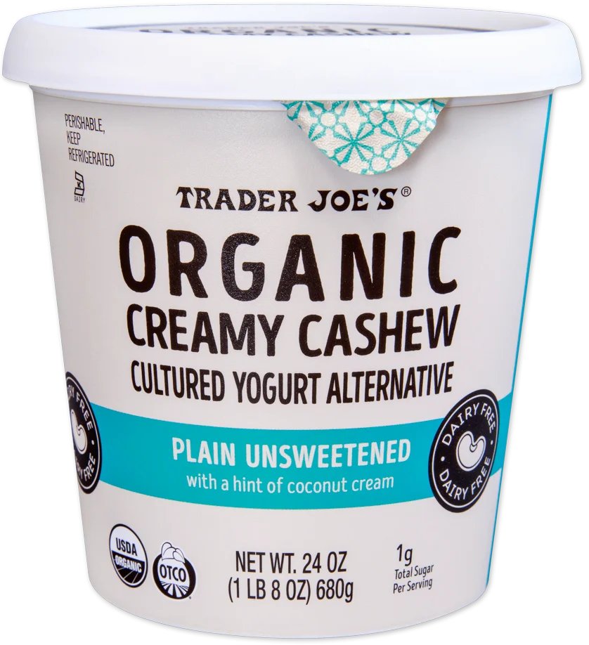 Organic Creamy Cashew Cultured Yogurt Alternative, Plain Unsweetened 24 Oz
