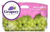 Fresh Cotton Candy Seedless Green Grapes in Bag