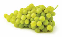 Fresh California Seedless White Grapes about 2 pounds
