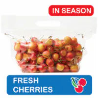 Fresh Rainier Cherries in Bag