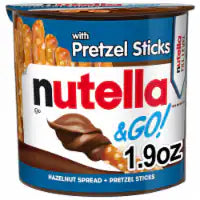 Nutella & GO! Hazelnut and Cocoa Spread with Pretzel Sticks, Snack Cup for Kids
